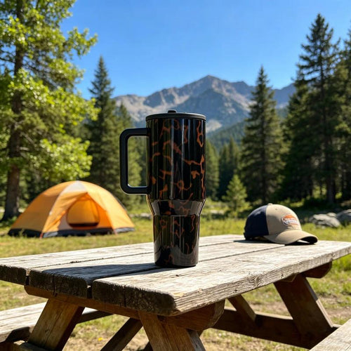 Amber Tortoise Shell 40oz Tumbler
